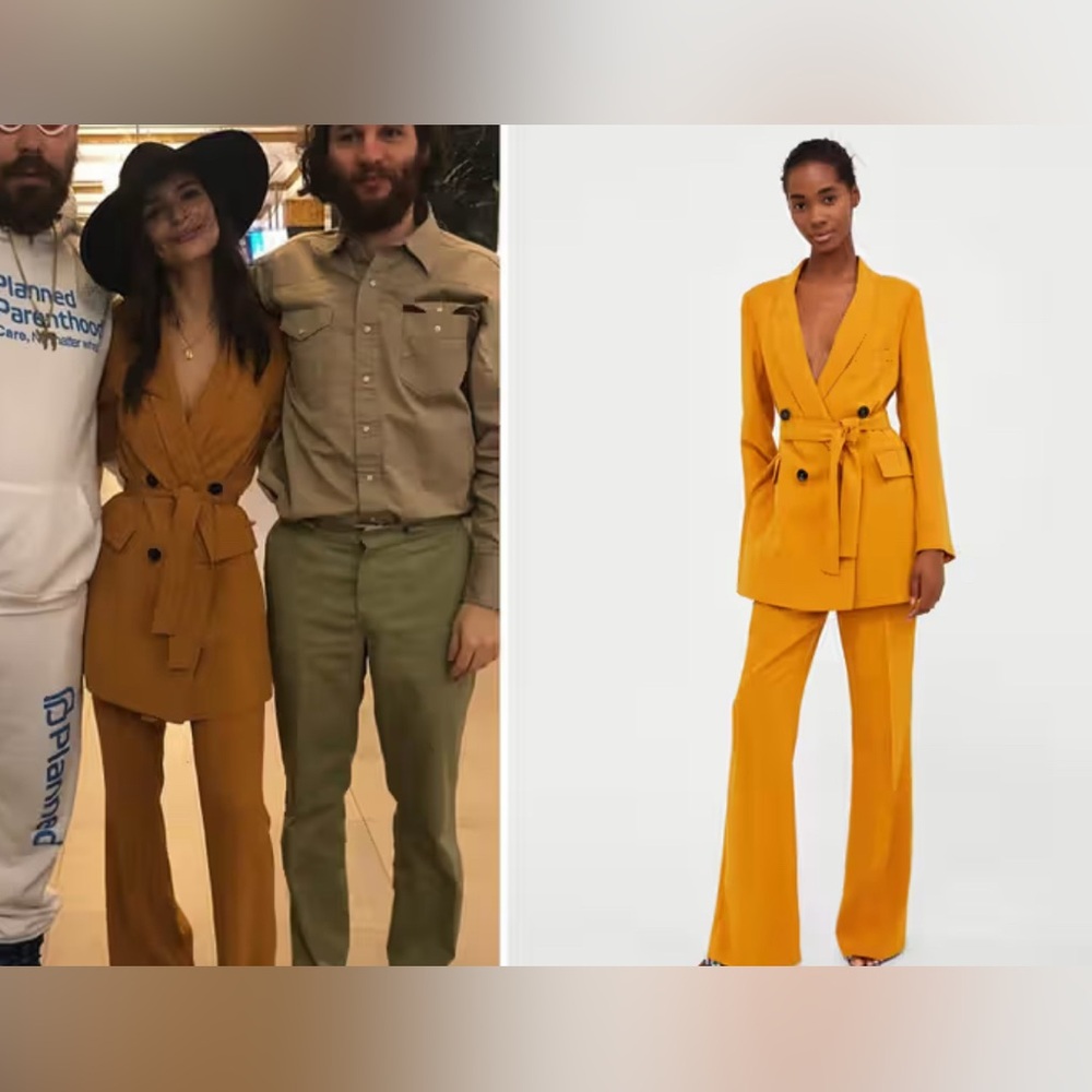 Zara Mustard  yellow Trousers